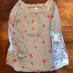 Floral Stripe Blouse🌸